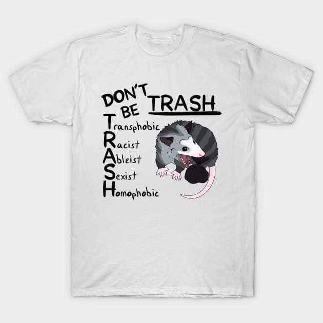 Don’t Be Trash T-Shirt by TheRainbowPossum